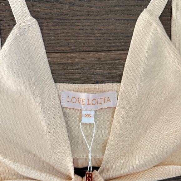 Love Lolita‎ NEW XS Ottilie Maxi Dress Cream Cut Out Romantic Dreamy Soft - Picture 7 of 8